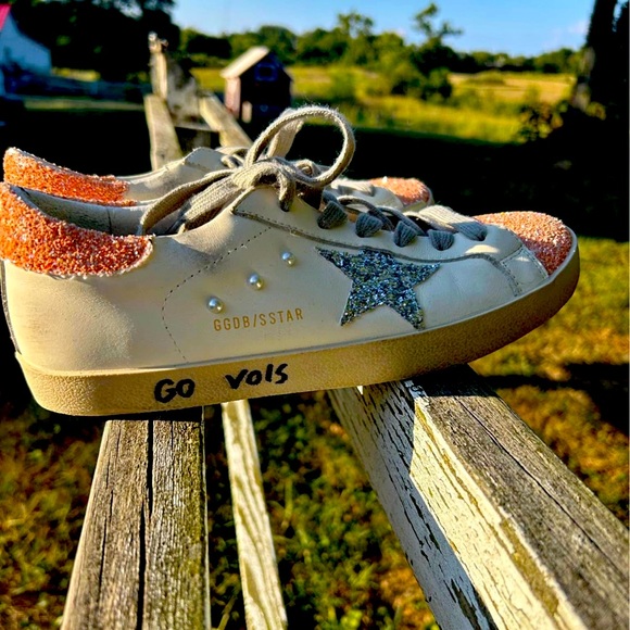 Golden Goose Superstar College Edition Tennessee Go Vols Sneakers Size 41 8 - Picture 1 of 10